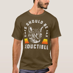 Cats Should Be Tax Deductible Tabby Cat Maine Coon T-Shirt