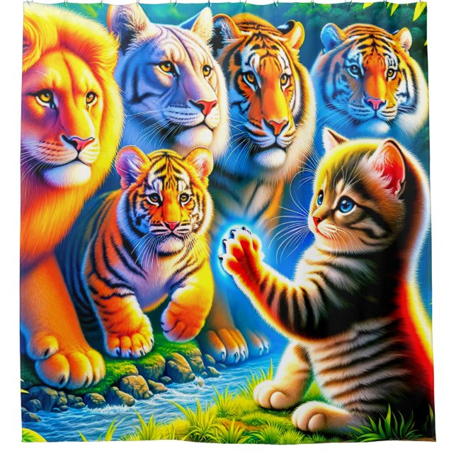 Cats Shower Curtain (Front)