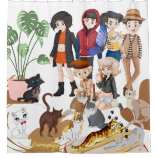 Cats Shower Curtain