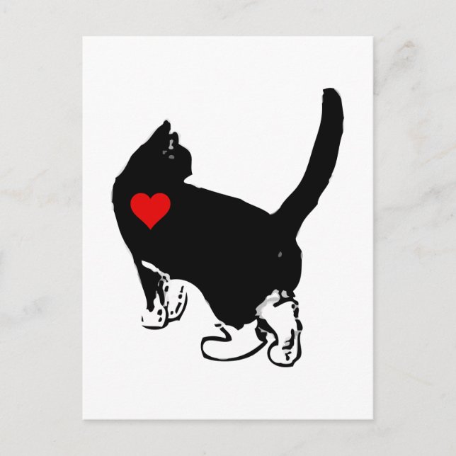 Cats Showing Love Postcard (Front)