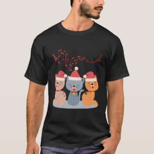 Cats Singing Christmas Song T-Shirt