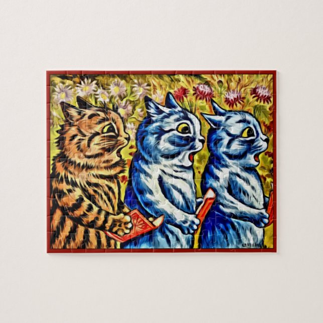 CATS SINGING Jigsaw Puzzle, Louis Wain's Cats Jigsaw Puzzle (Horizontal)