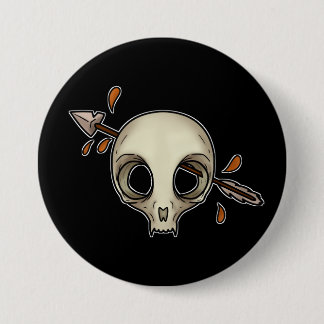 Cat's Skull Bones Collection 7.5 Cm Round Badge