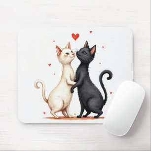 Cats Slow Dancing Mouse Mat