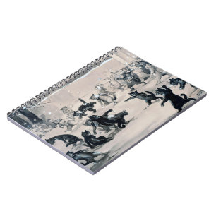 Cats Snowball Fight, Louis Wain Notebook