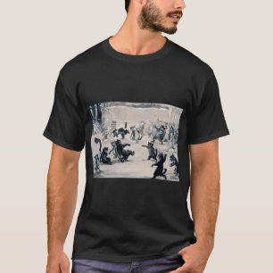 Cats Snowball Fight, Louis Wain T-Shirt