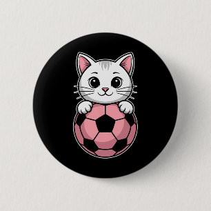 Cats Soccer Funny Soccer 6 Cm Round Badge