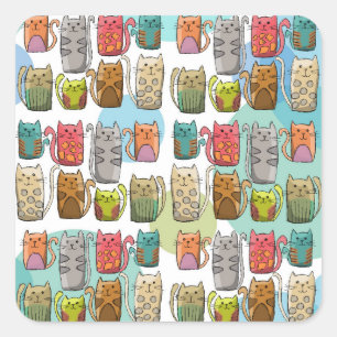Cats! Square Sticker