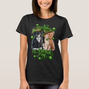 Cats St Pat's Paddy Patrick Day's Happy St Cat Tri T-Shirt