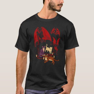 Cats Summoning Demons Dark Arts T-Shirt