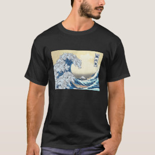 Cats Surfing Japanese Great Wave Of Kanagawa Cats T-Shirt