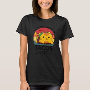 Cats Taco Mexican TacoCats for Boys Kids Cinco De T-Shirt