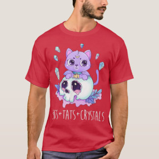 Cats Tats And Crystals Tattoo Artist Energy Spells T-Shirt