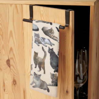 Cats 😸 tea towel