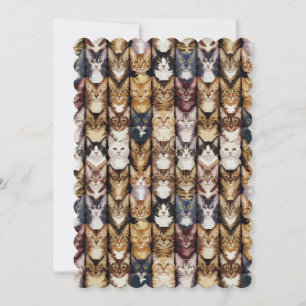 Cats  texture invitation