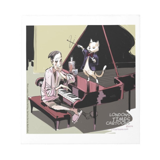 Cats That Take Over & Conduct Everything Funny Notepad (Front)