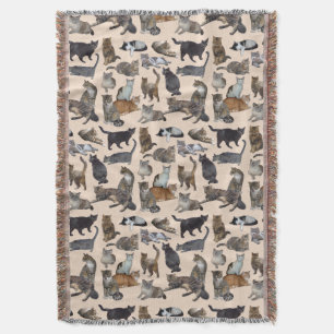 Cats 😺😻😽 throw blanket