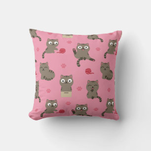 Cats Throw Pillow