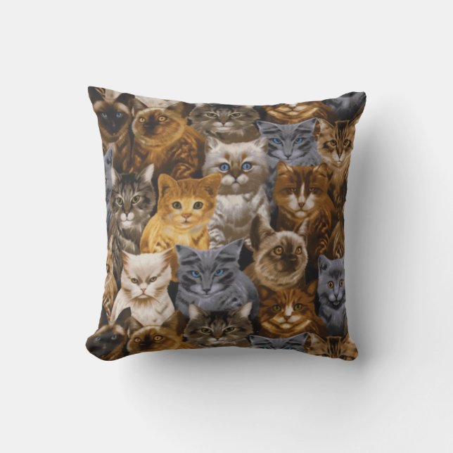 Cats Timeless Treasures Cushion (Front)