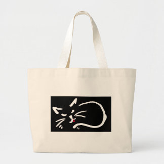 cats tongue cute red bag