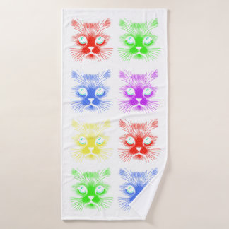 Cats Topics Bath Towel Set