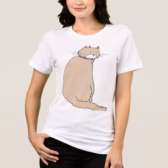 cats Tri-Blend shirt (Front)
