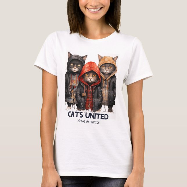 Cats United: Save America T-Shirt (Front)