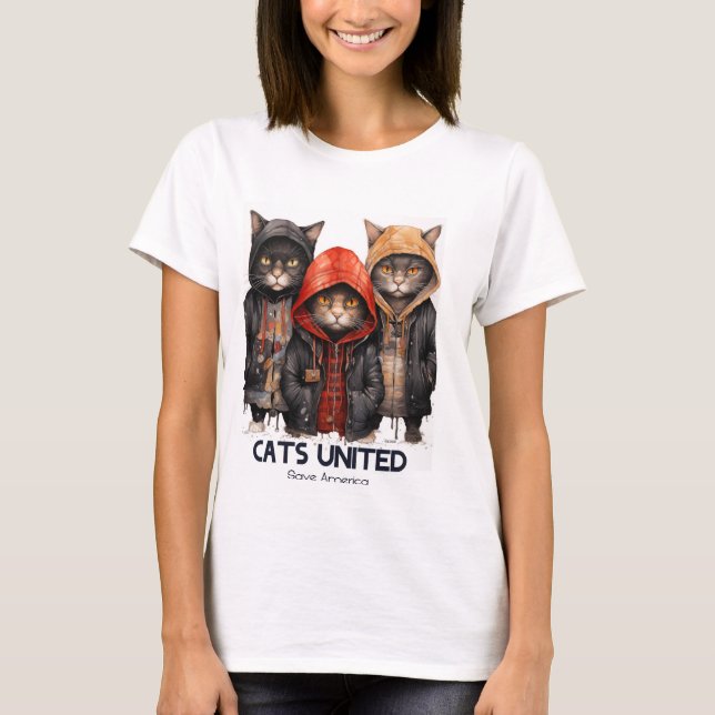 Cats United: Save America T-Shirt (Front)