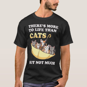 Cats Upside Down Umbrella Kitty Pet Humour T-Shirt