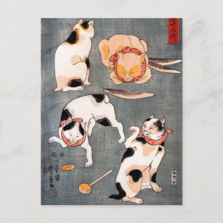 Cats, Utagawa Kuniyoshi Postcard