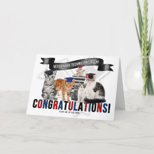 CATS Vet Tech RVT Graduate Congratulations Card