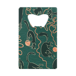 Cats Vintage: Doodle Seamless Pattern