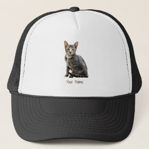 Cats Vintage Portrait Pet Tomcat Animal Design Trucker Hat