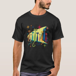 Cats Vintage Retro Mid Century Modern Look 50s 60s T-Shirt