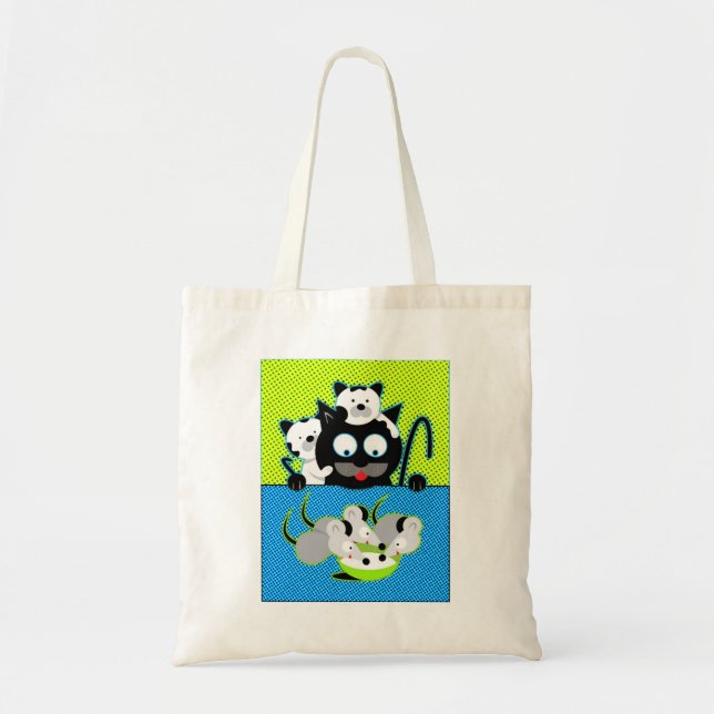 Cats vs. Mice Tote Bag (Front)
