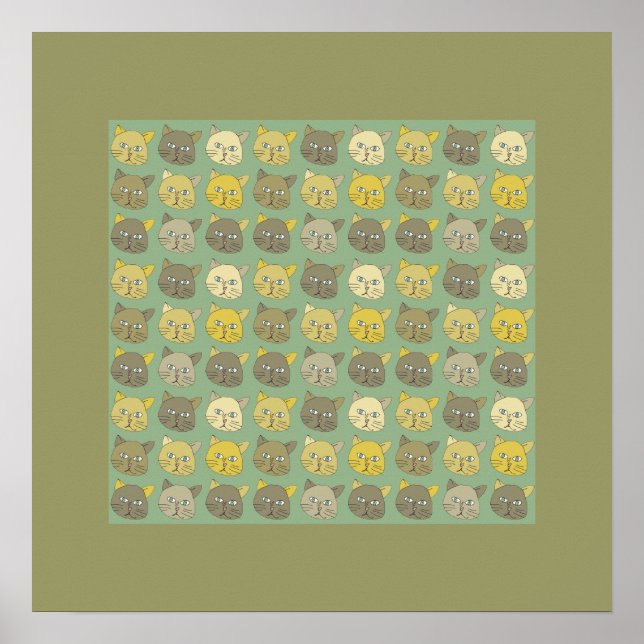 cats wall art (Front)