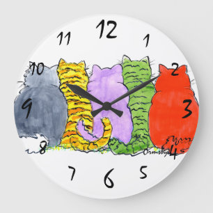 Cats Wall Clock