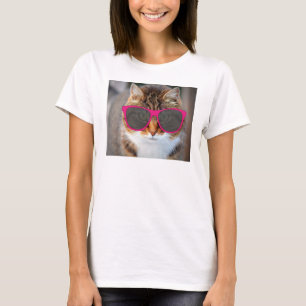 Cats wearing sunglasses T-shirt