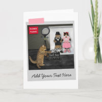 Cats Wedding Movie Set Funny Card