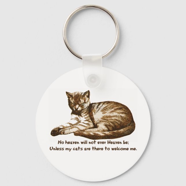 Cats Welcome Me Key Ring (Front)