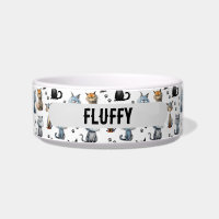 Cats With Grumpy Faces Paw Prints Pattern Name