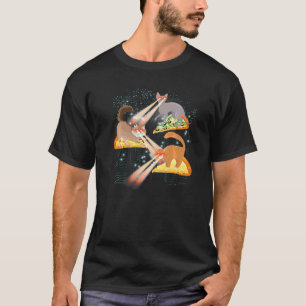 Cats With Laser Eyes I Cat Kitten Laser Space Pizz T-Shirt
