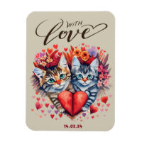 Cats with Love Folded Greeting Card