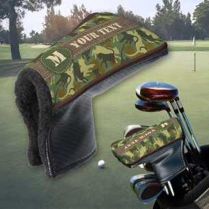Cats Woodland Camouflage Golf Head Cover