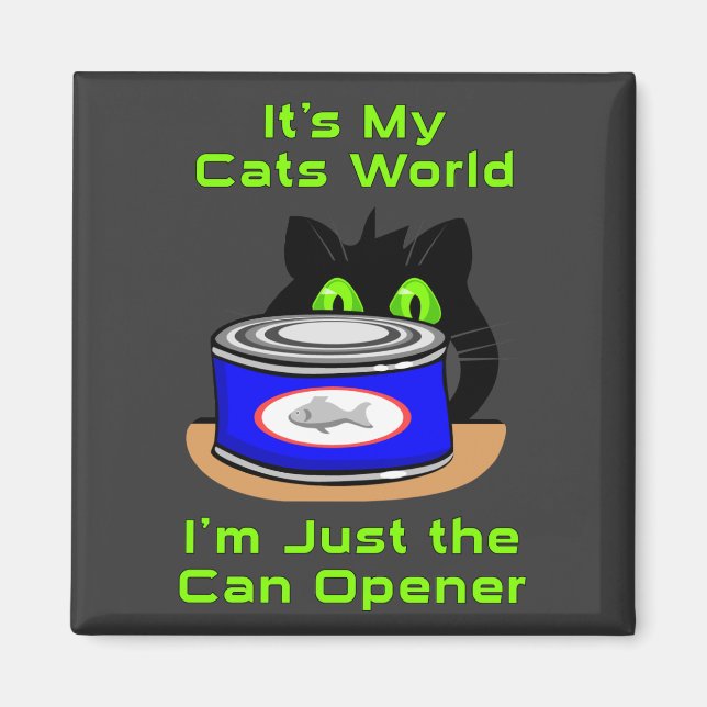 Cats World Magnet (Front)