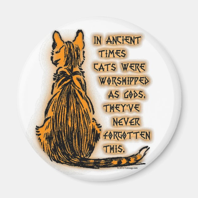 Cats Worshipped as Gods Magnet (Front)