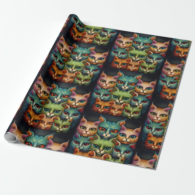 Cats Wrapping Paper (Unrolled)