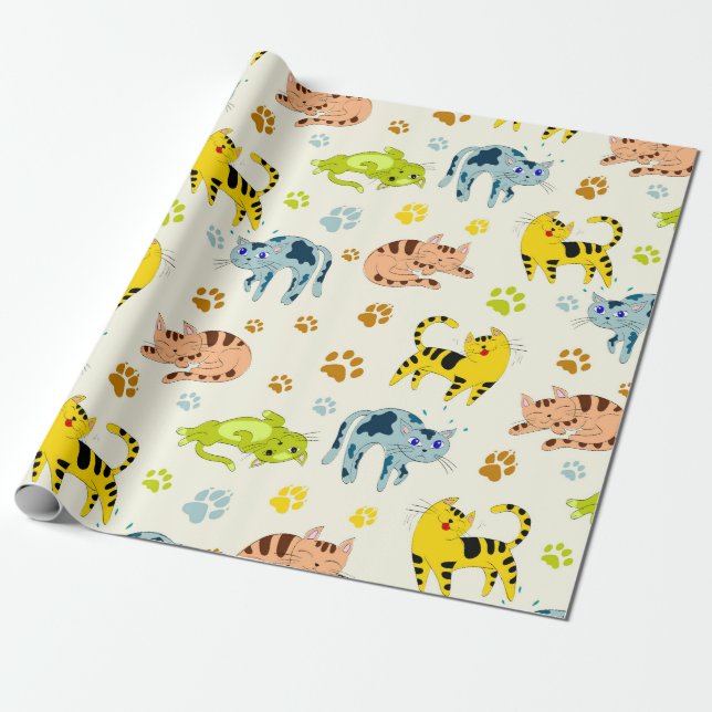 Cats Wrapping Paper (Unrolled)