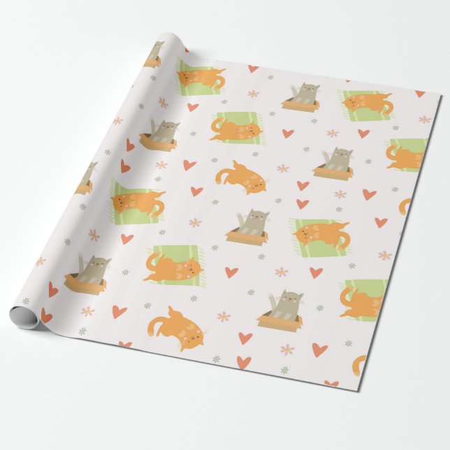 Cats Wrapping Paper (Unrolled)