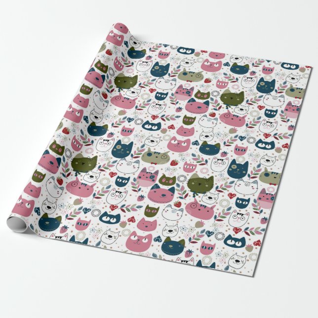 Cats Wrapping Paper (Unrolled)